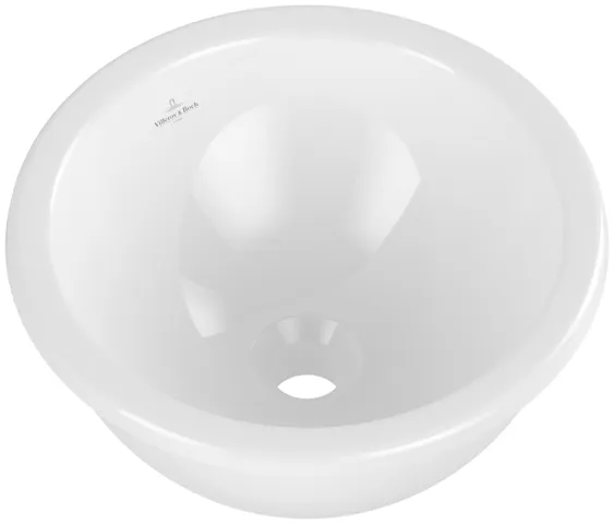 Villeroy & Boch Einbauwaschtisch aus TitanCeram „Loop & Friends“ ohne Hahnlochbohrung, ⌀ 390 mm, ohne Hahnlochbohrung in Weiß Alpin Villeroy & Boch Einbauwaschtisch aus TitanCeram „Loop & Friends“ ohne Hahnlochbohrung, ⌀ 390 mm, ohne Hahnlochbohrung in Weiß Alpin