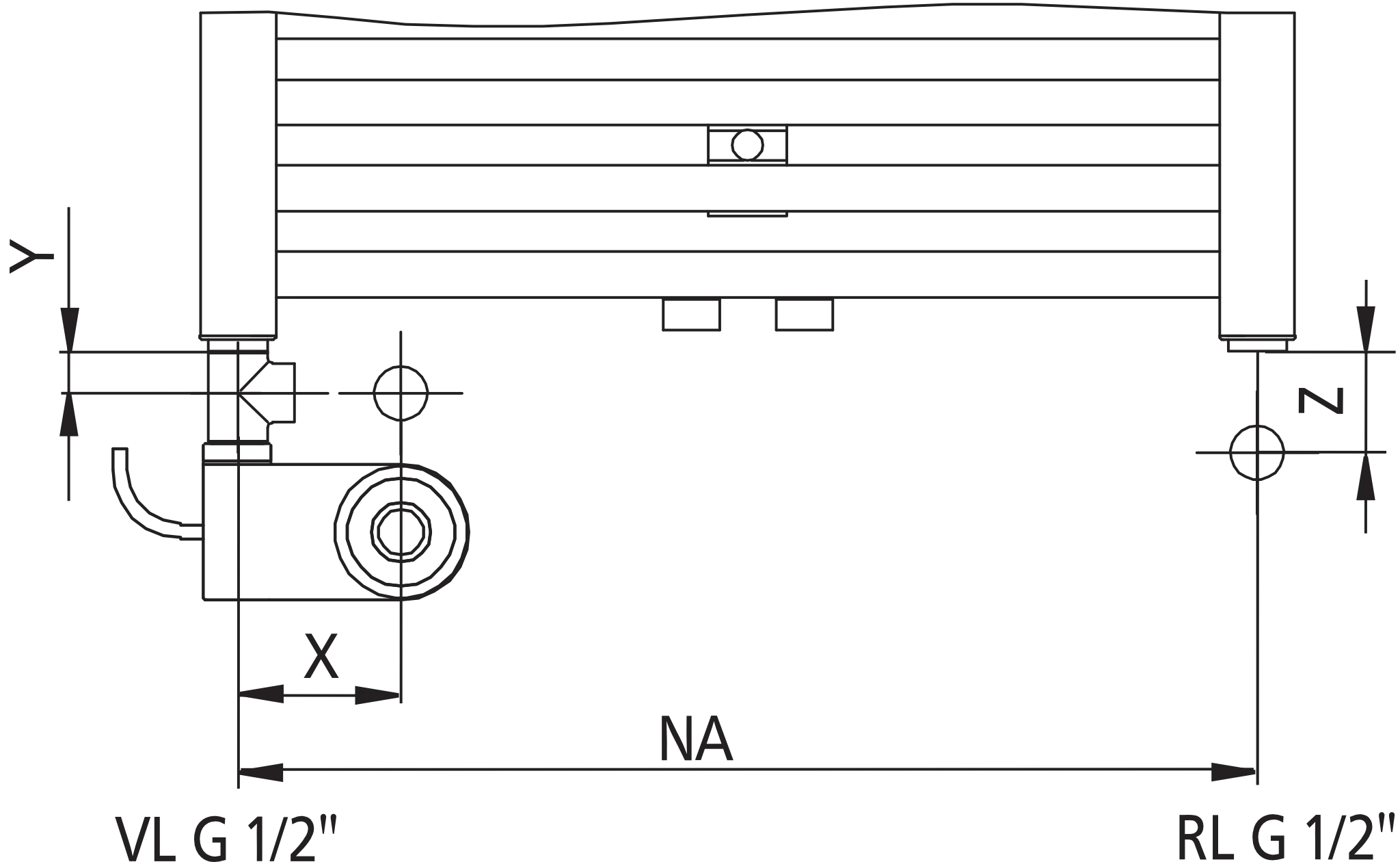 Kermi Design-Heizkörper „Duett®“ 93,4 × 118,8 cm in Weiß Kermi Design-Heizkörper „Duett®“ 93,4 × 118,8 cm in Weiß