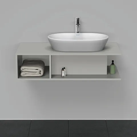 Duravit Waschtischunterschrank wandhängend „D-Neo“ 100 × 26 × 55 cm Betongrau Matt Duravit Waschtischunterschrank wandhängend „D-Neo“ 100 × 26 × 55 cm Betongrau Matt