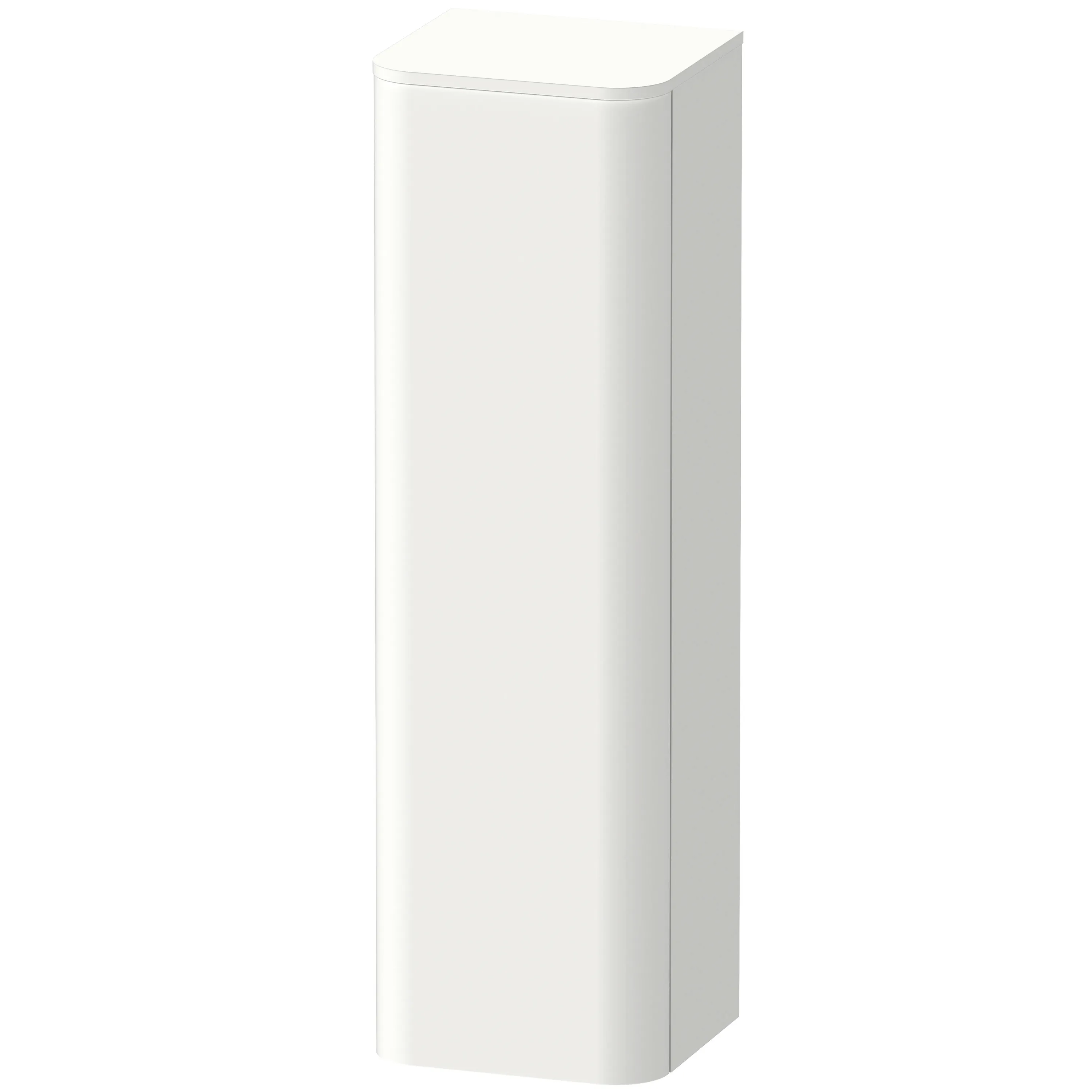 Duravit Halbhochschrank „Happy D.2 Plus“ 40 × 133,6 × 36 cm Weiß Supermatt, Anschlag links Duravit Halbhochschrank „Happy D.2 Plus“ 40 × 133,6 × 36 cm Weiß Supermatt, Anschlag links