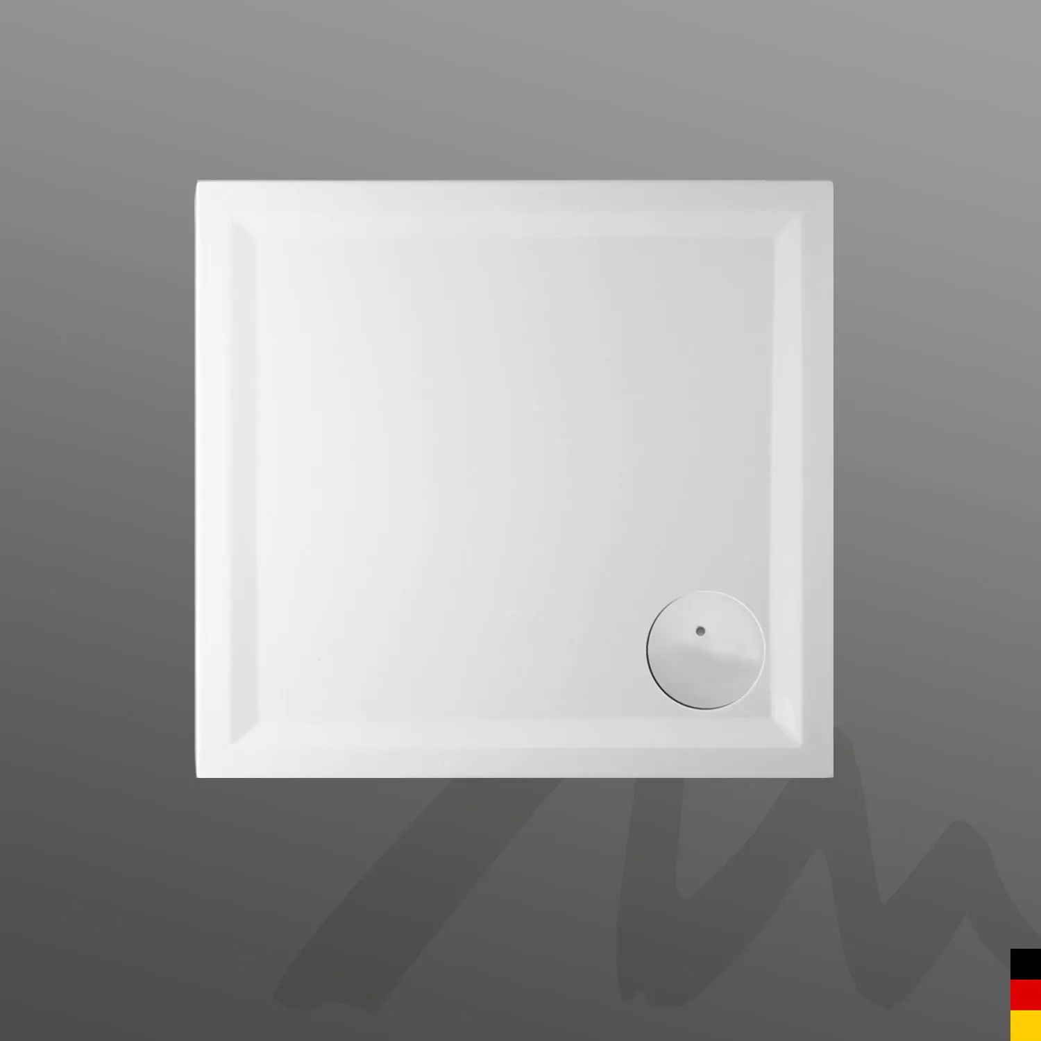 Mauersberger Acryl-Duschwannen-Einheit lutea 80⁄75 1-teilig, Farbe: weiß