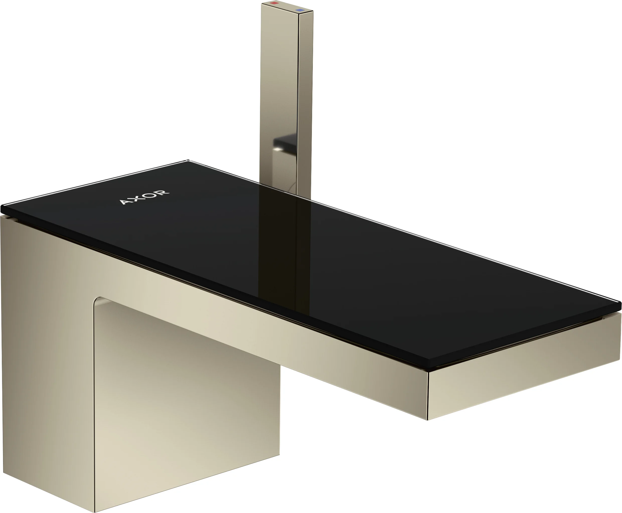Hansgrohe AXOR MyEdition Platte 200 Glas schwarz abnehmbar