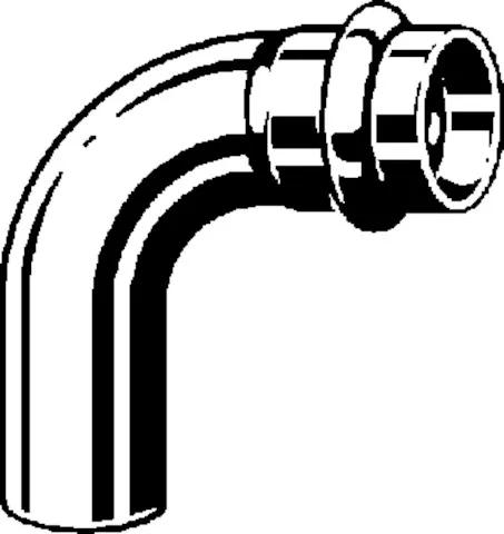 „Prestabo“ 90°-Bogen mit 1 Muffe 12 mm „Prestabo“ 90°-Bogen mit 1 Muffe 12 mm