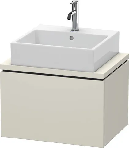 Duravit Waschtischunterschrank wandhängend „L-Cube“ 62 × 40 × 47,7 cm Taupe Matt