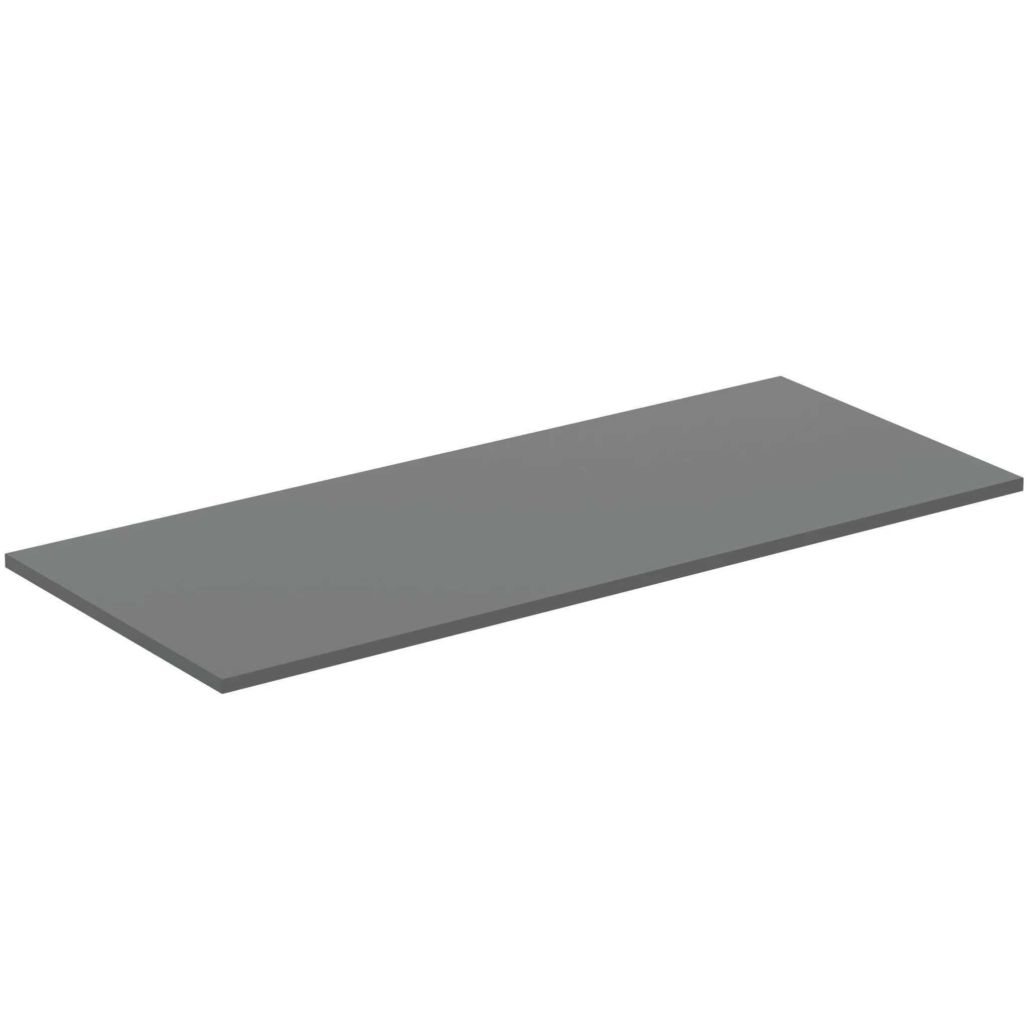 Waschtischplatte i.life B ohne Ausschnitt 1204x506x18mm Weiß matt