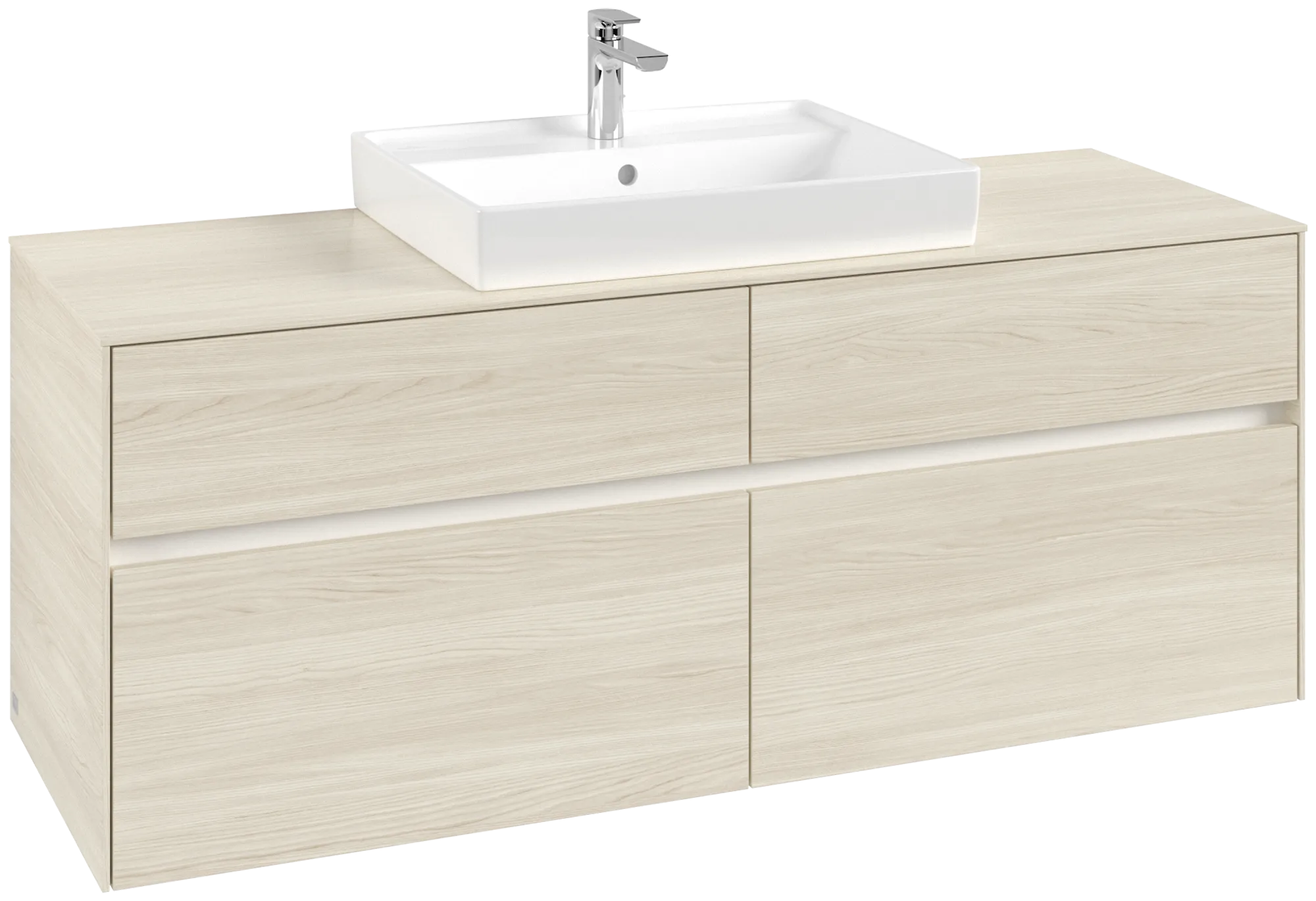 Villeroy & Boch Collaro Waschbeckenunterschrank C084B0, 1400 x 548 x 500 mm, White Oak