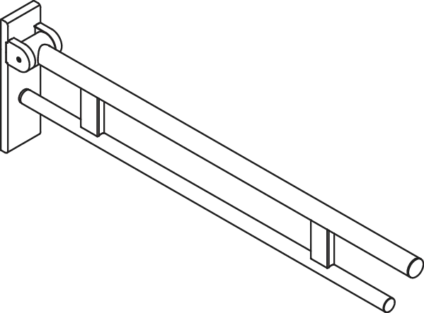 SK-Griff Duo (B), L:900, pulverbeschichtet weiß tiefmatt SK-Griff Duo (B), L:900, pulverbeschichtet weiß tiefmatt
