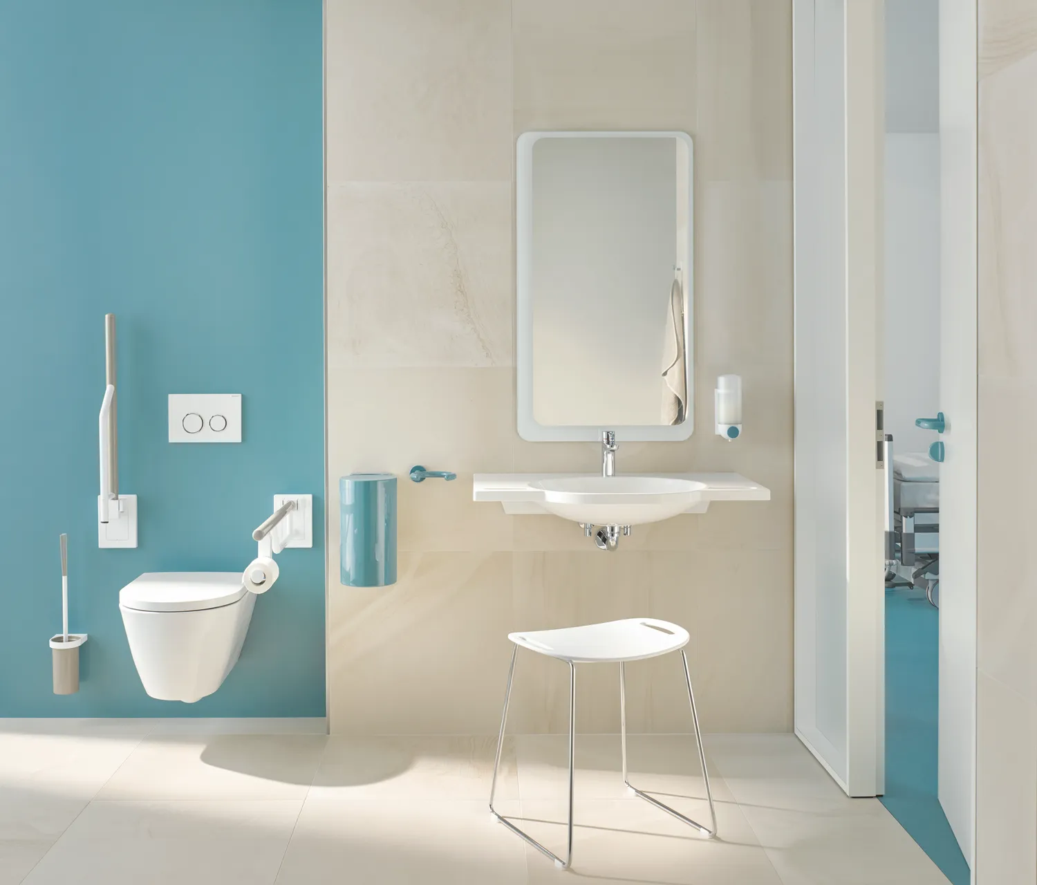 HEWI Gehhilfenhalter 15,6 cm HEWI Gehhilfenhalter 15,6 cm