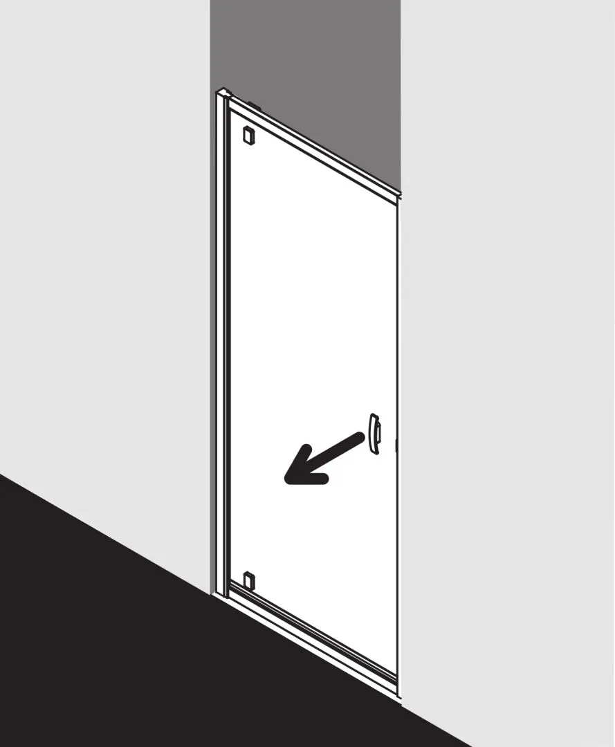 Kermi Duschdesign IBIZA 2000 Schwingtür, I2 KOD, 1750x750mm