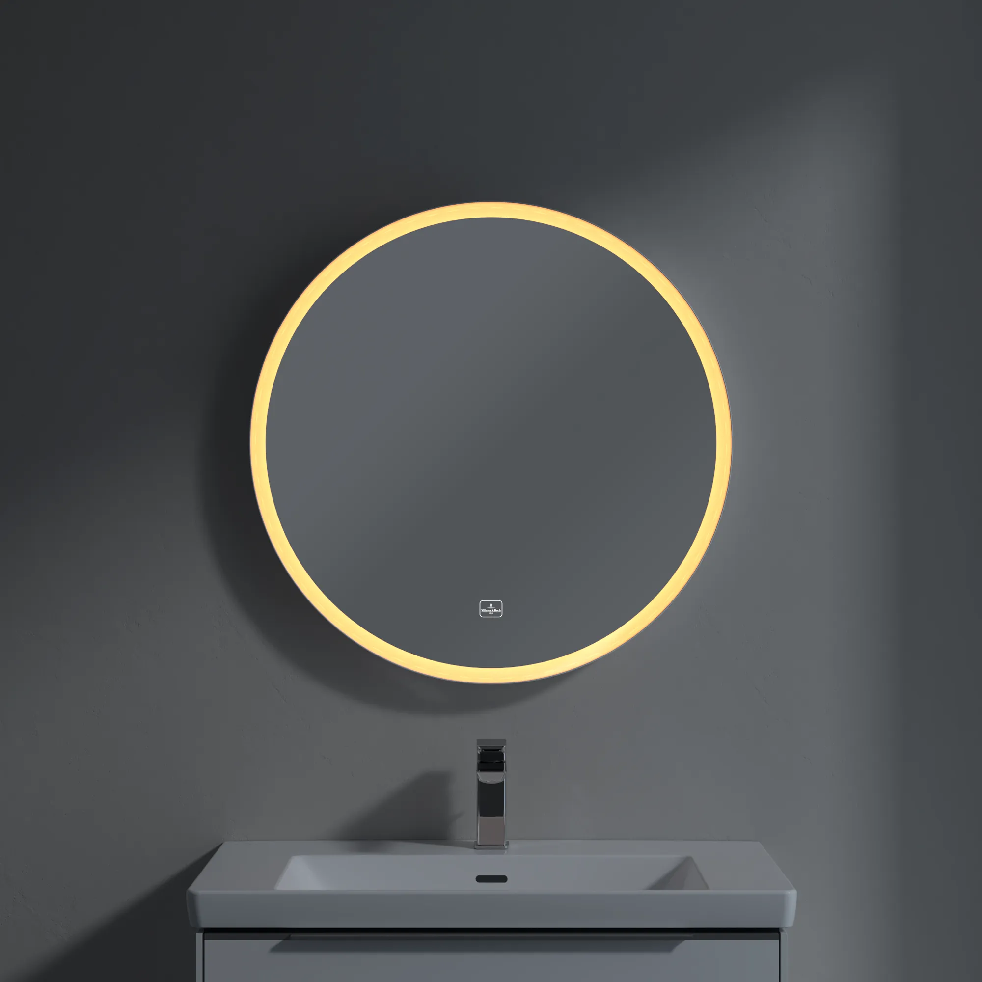 Villeroy & Boch Spiegel „Subway 3.0“ ⌀ 712 mm in White Matt Villeroy & Boch Spiegel „Subway 3.0“ ⌀ 712 mm in White Matt
