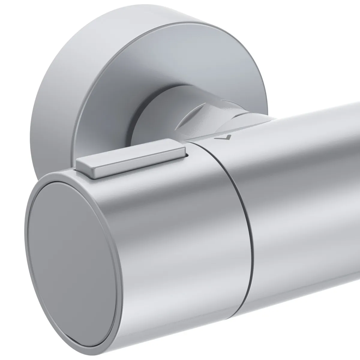 Gleitstangekombination „Ceratherm Alu“, Befestigung verdeckt in Silver Gleitstangekombination „Ceratherm Alu“, Befestigung verdeckt in Silver