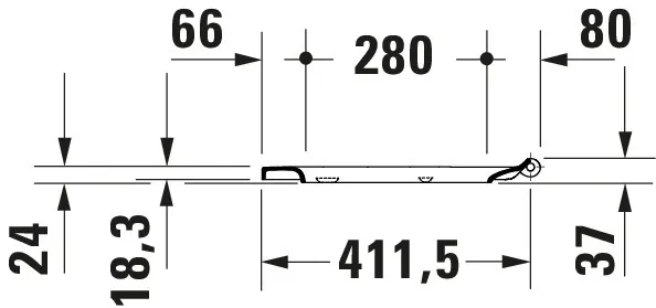 Duravit WC-Sitz Compact „No.1“ 36,9 × 43,3 × 4,2 cm in, Scharniere Edelstahl Duravit WC-Sitz Compact „No.1“ 36,9 × 43,3 × 4,2 cm in, Scharniere Edelstahl