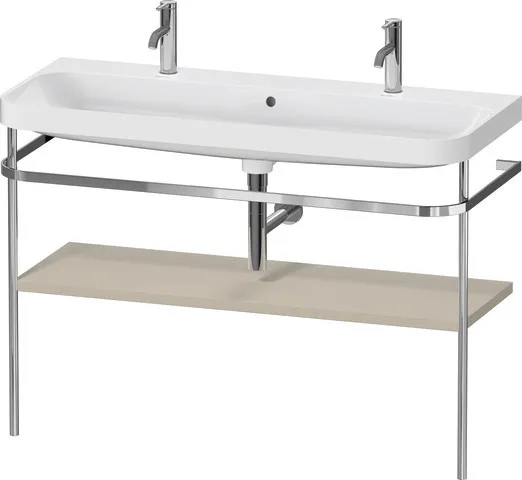 Duravit Waschtischunterschrank c-shaped Set mit Metallkonsole „Happy D.2 Plus“ 117,5 × 85 × 49 cm