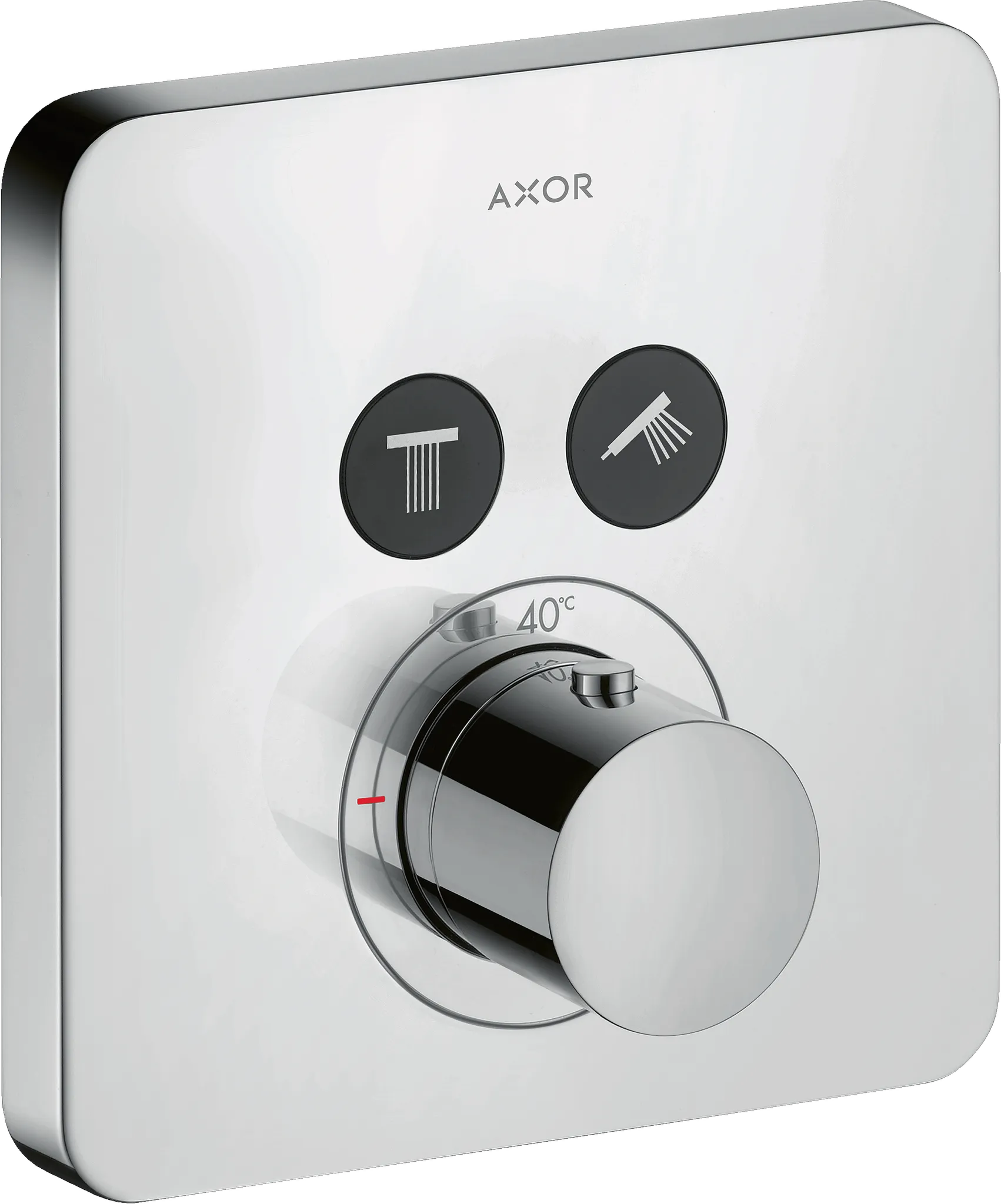 Hansgrohe AXOR ShowerSolutions Thermostat Unterputz softsquare für 2 Verbraucher Chrom Hansgrohe AXOR ShowerSolutions Thermostat Unterputz softsquare für 2 Verbraucher Chrom