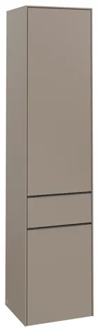 Villeroy & Boch Hochschrank mit Schublade „Subway 3.0“ 40 × 171 × 36,2 × 36,2 cm 2 Türen, 1 Auszug, 1 × fixer Fachboden, Anschlag: rechts, 3 × Glasfachboden, 2 Türen, Anschlag rechts