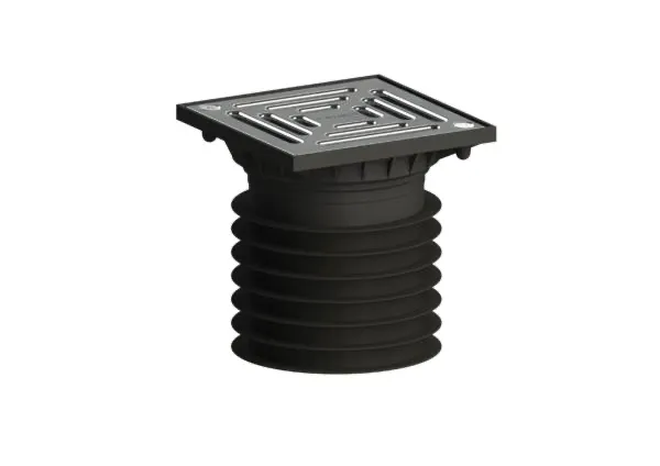 Bodenablauf Pronto K, verschraubt, DN 100, 120 x 120 mm Bodenablauf Pronto K, verschraubt, DN 100, 120 x 120 mm