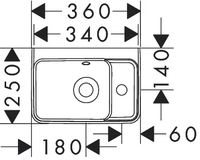 Waschbecken „Xanuia Q“, Hahnlochposition links und rechts in Weiß Waschbecken „Xanuia Q“, Hahnlochposition links und rechts in Weiß