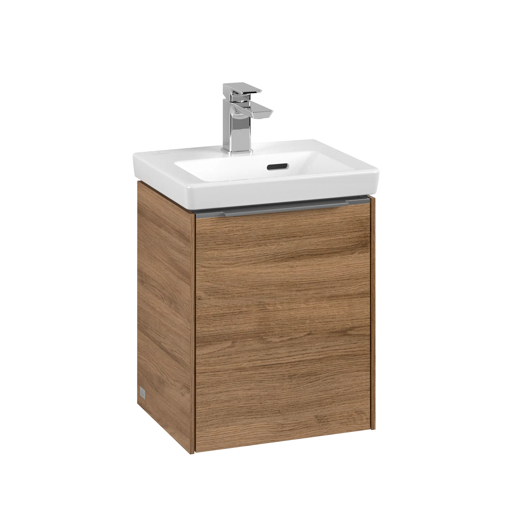 Villeroy & Boch Waschtischunterschrank mit Tür „Subway 3.0“ für Schrankwaschtisch 351 × 429 × 309 mm Kansas Oak, 1 Tür, für Becken mittig, Anschlag links Villeroy & Boch Waschtischunterschrank mit Tür „Subway 3.0“ für Schrankwaschtisch 351 × 429 × 309 mm Kansas Oak, 1 Tür, für Becken mittig, Anschlag links