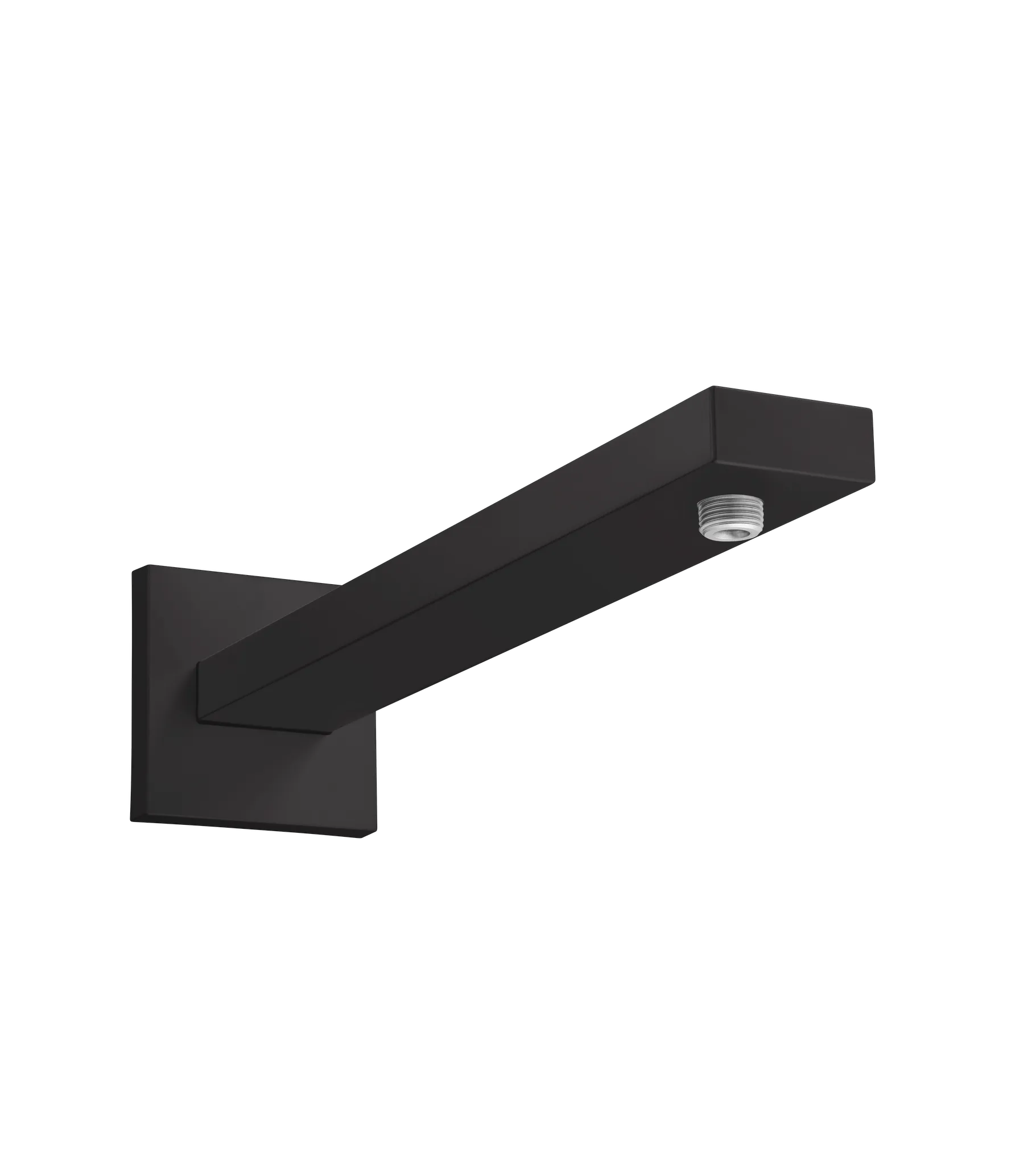 Hansgrohe Ansch/Halt ohne Brausearme, E 39 cm mit rechteckigem Schaft, Mattschwarz