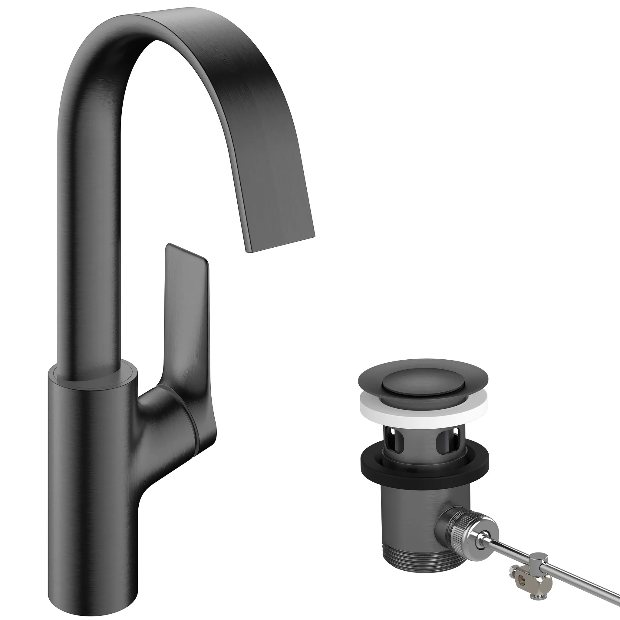 Hansgrohe Vivenis Einhebel-Waschtischmischer 210 Brushed Black Chrome Hansgrohe Vivenis Einhebel-Waschtischmischer 210 Brushed Black Chrome