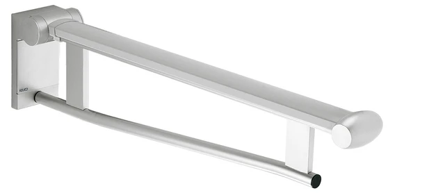Plan Care Stützklappgriff Waschtisch 650 mm verchromt/lichtgrau Plan Care Stützklappgriff Waschtisch 650 mm verchromt/lichtgrau