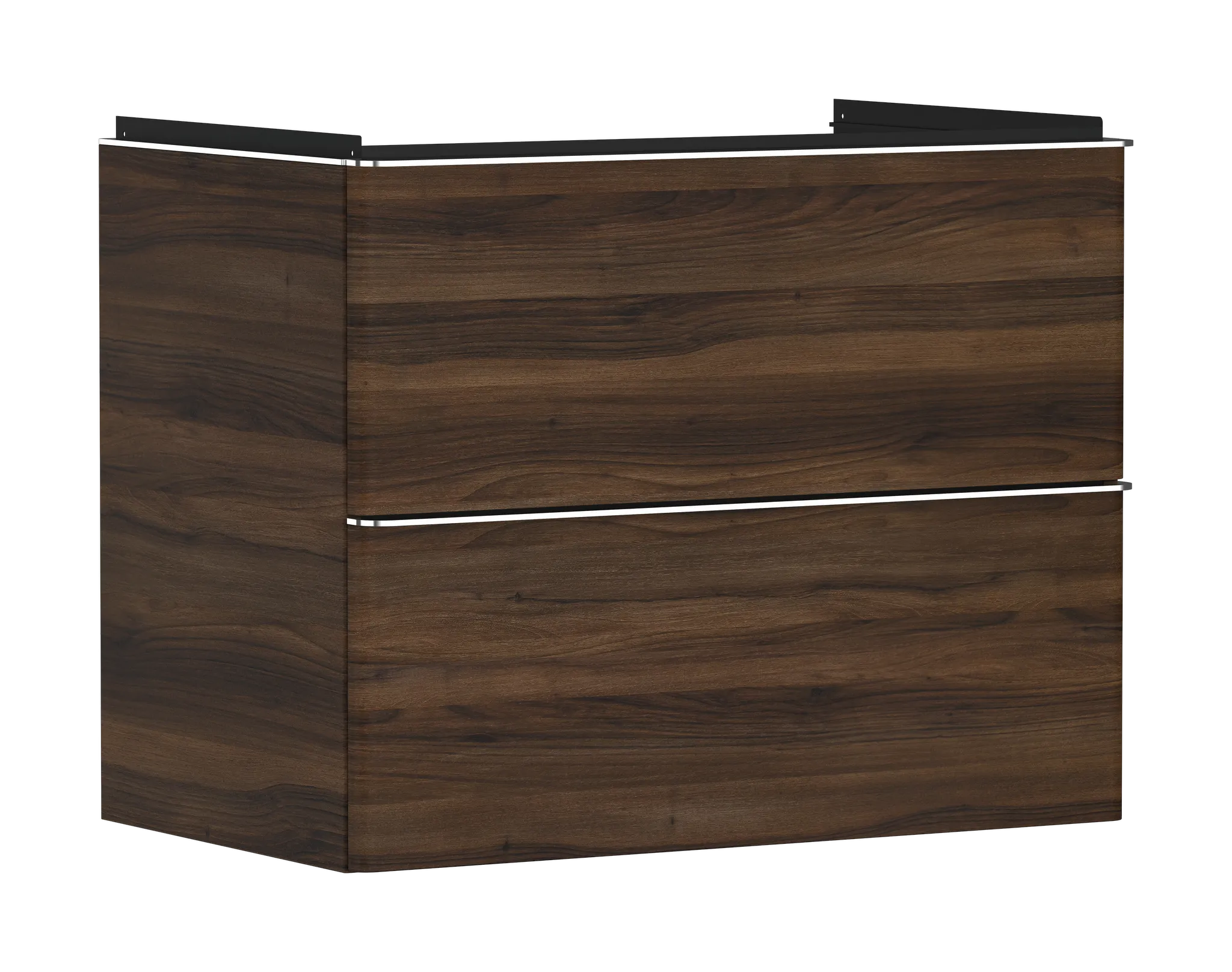 Hansgrohe Xelu Q Waschtischunterschrank Nussbaum Dunkel 780⁄475 chrom Hansgrohe Xelu Q Waschtischunterschrank Nussbaum Dunkel 780⁄475 chrom