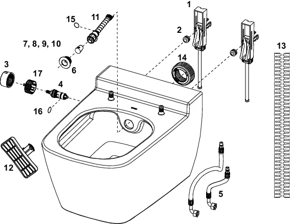 TECEone Dusch-Toilette für Kaltwasser TECEone Dusch-Toilette für Kaltwasser