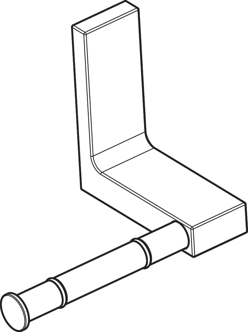 Hansgrohe AXOR Universal Rectangular Toilettenpapierhalter, Mattschwarz Hansgrohe AXOR Universal Rectangular Toilettenpapierhalter, Mattschwarz
