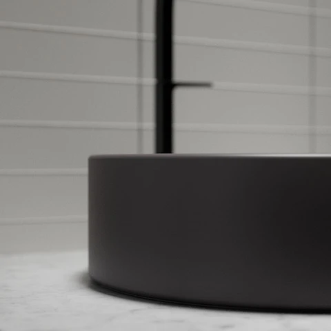 Waschtischschale „BetteSuno“ ⌀ 34 × 10 cm in Anthracite Waschtischschale „BetteSuno“ ⌀ 34 × 10 cm in Anthracite
