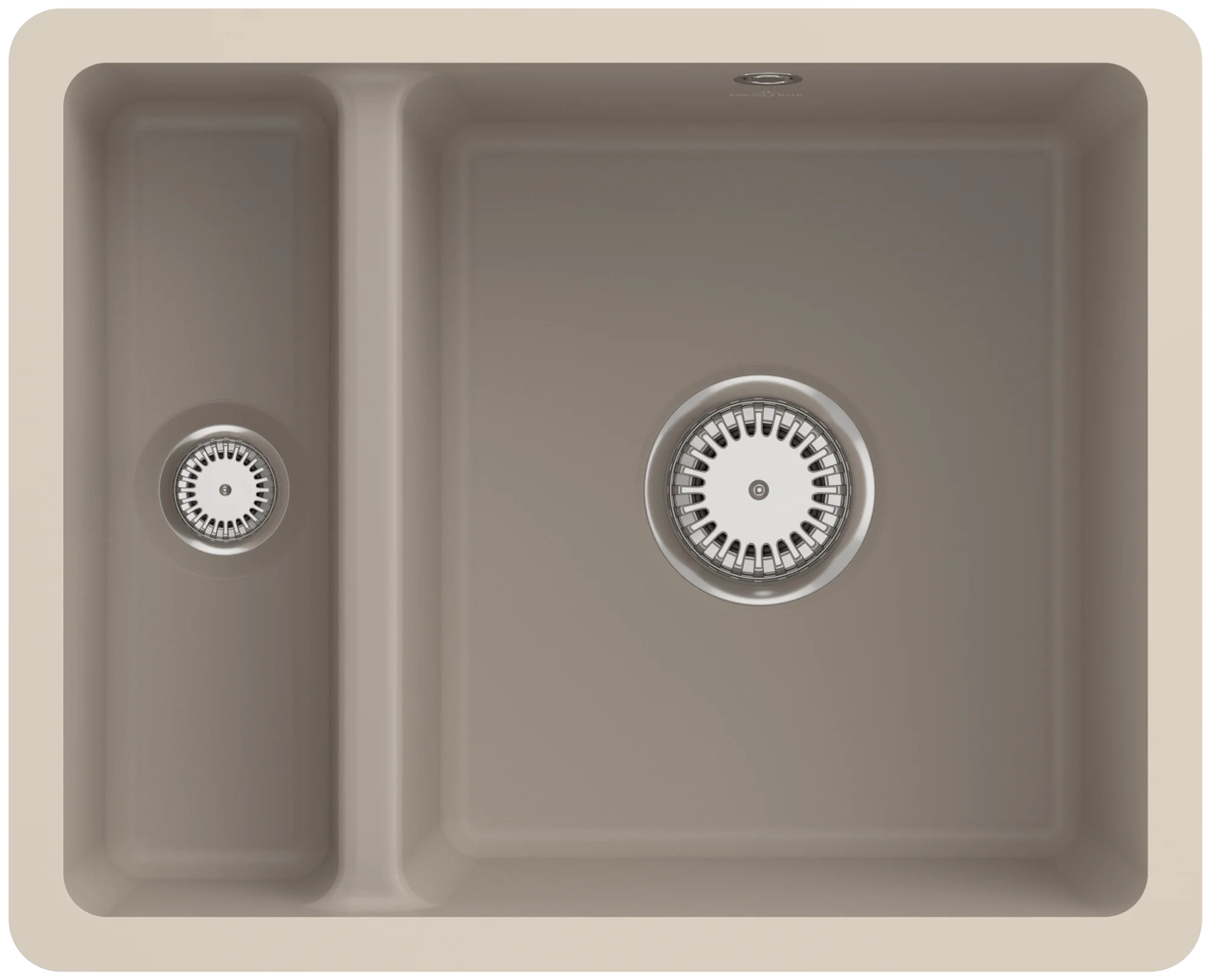 Villeroy & Boch Subway 60 XU Unterbauspüle, Almond CeramicPlus, 545x440 mm