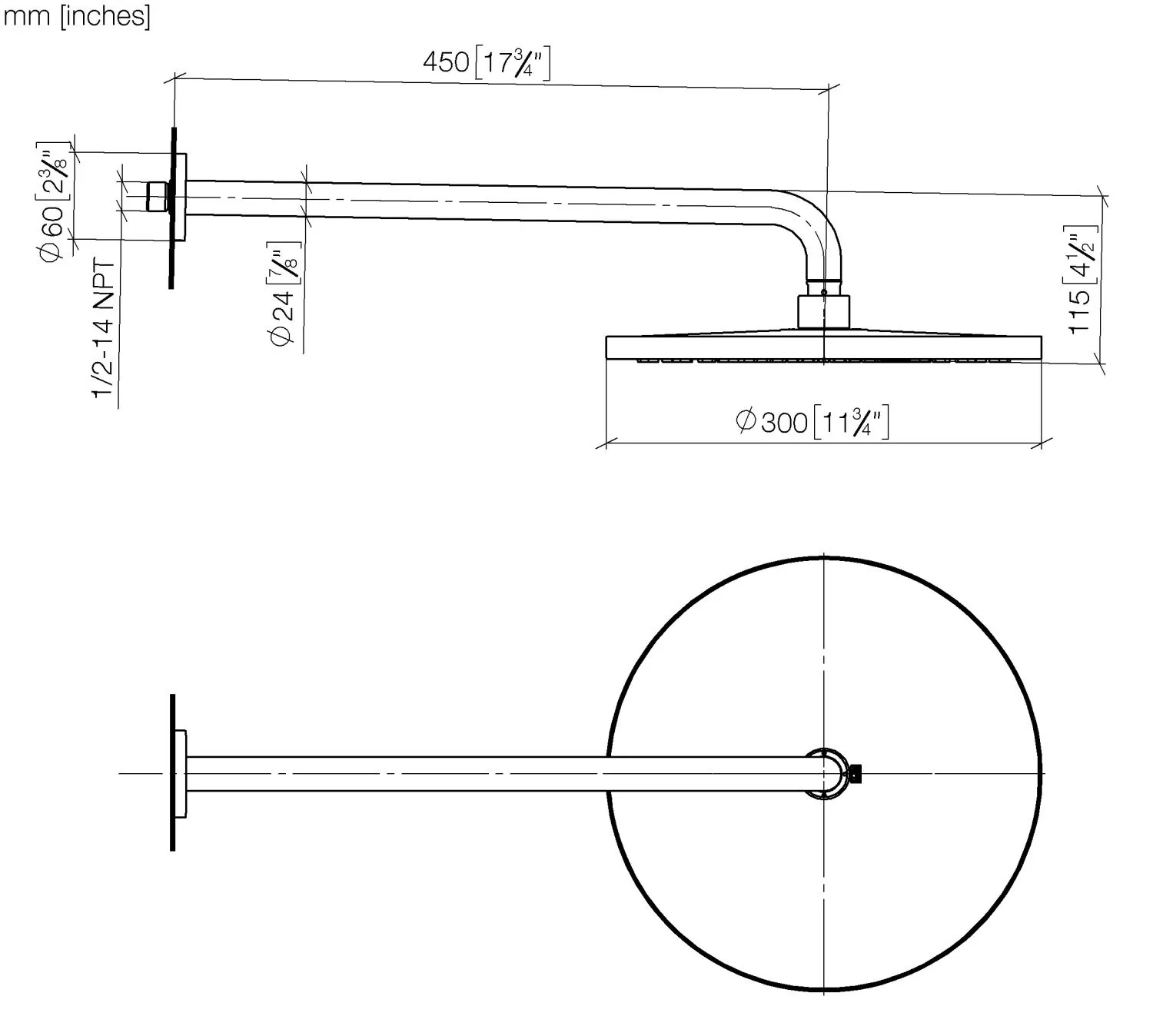 Regenbrause mit Wandanbindung FlowReduce SERIENSPEZIFISCH Chrom 28678970 Regenbrause mit Wandanbindung FlowReduce SERIENSPEZIFISCH Chrom 28678970