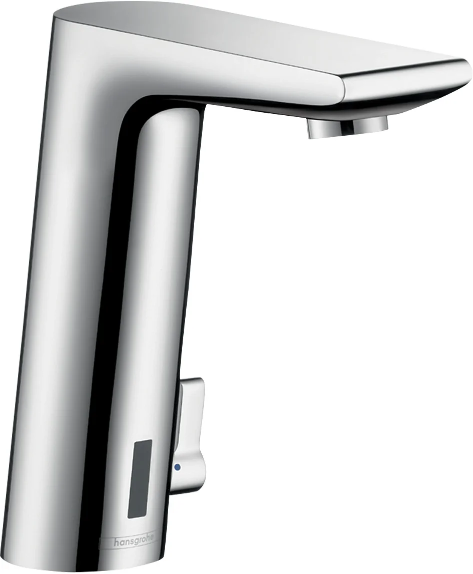 Hansgrohe Metris S Elektronik-Waschtischmischer, Chrom, Ausladung 128 mm, Normalstrahl, max. Durchfluss 5 l/min bei 3 bar Hansgrohe Metris S Elektronik-Waschtischmischer, Chrom, Ausladung 128 mm, Normalstrahl, max. Durchfluss 5 l/min bei 3 bar