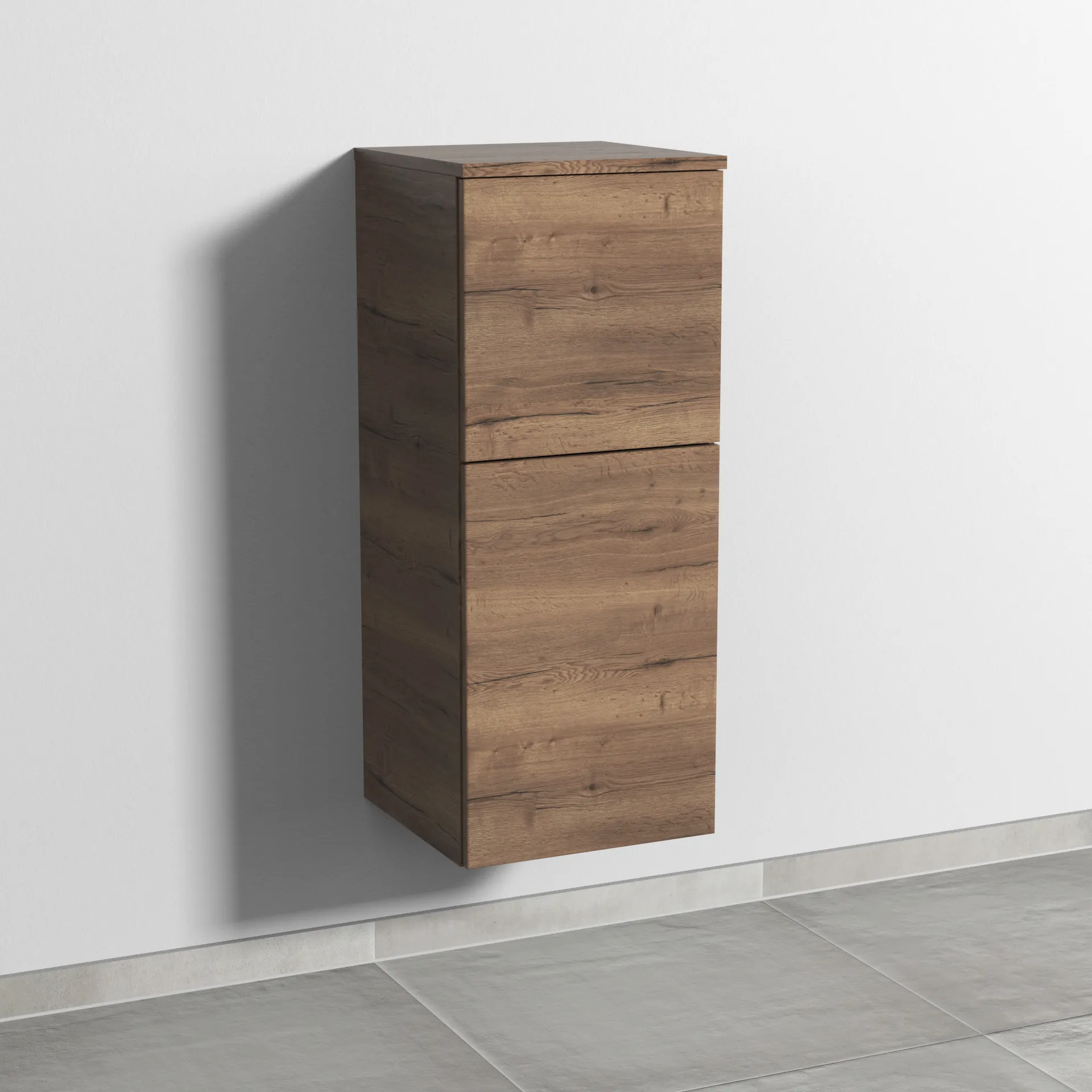 Sanipa Mittelschrank „3way“ 350 × 850 × 345 mm Anschlag rechts, in Eiche Tabak, Anschlag rechts
