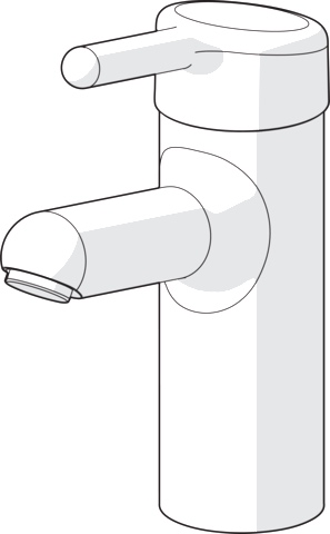 Einhand-Waschtischarmatur „Medipro“ Ausladung 120 mm in Chrom
