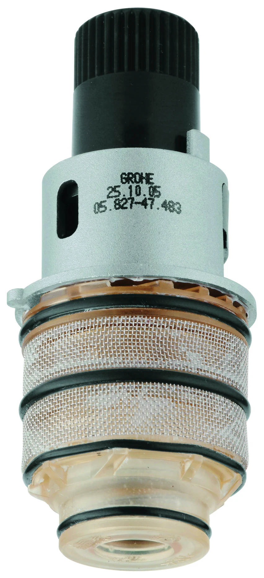 Thermostat-Kompaktkartusche 47186, 3/4″, für vertauschte Wasserwege, TurboStat Kompaktkartusche mit Dehnstoff-Thermoelement