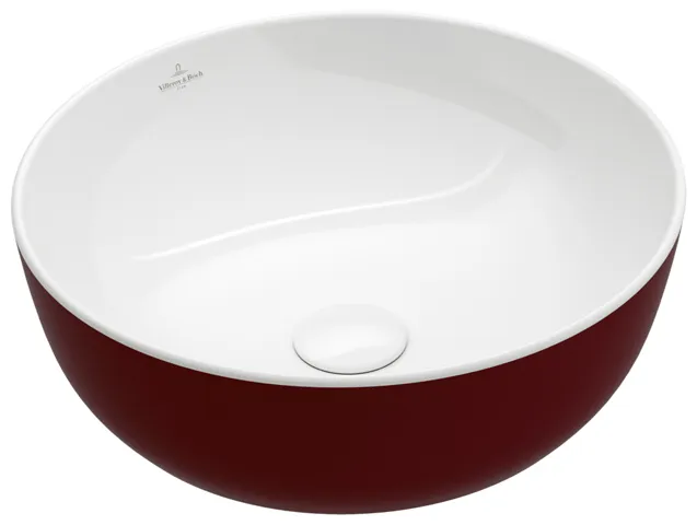Villeroy & Boch Aufsatzwaschtisch aus TitanCeram „Artis“ ⌀ 430 mm in Bordeaux Villeroy & Boch Aufsatzwaschtisch aus TitanCeram „Artis“ ⌀ 430 mm in Bordeaux