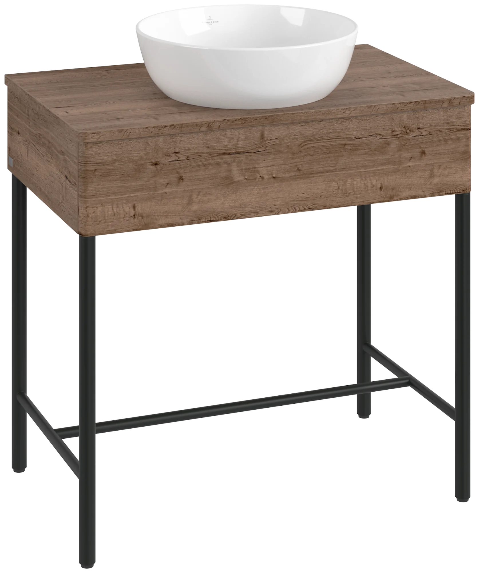 Villeroy & Boch Waschbeckenunterschrank Artis L60011, Eckig Tobacco Oak, 800x782x500mm, mit Beleuchtung und Push-to-open Funktion Villeroy & Boch Waschbeckenunterschrank Artis L60011, Eckig Tobacco Oak, 800x782x500mm, mit Beleuchtung und Push-to-open Funktion