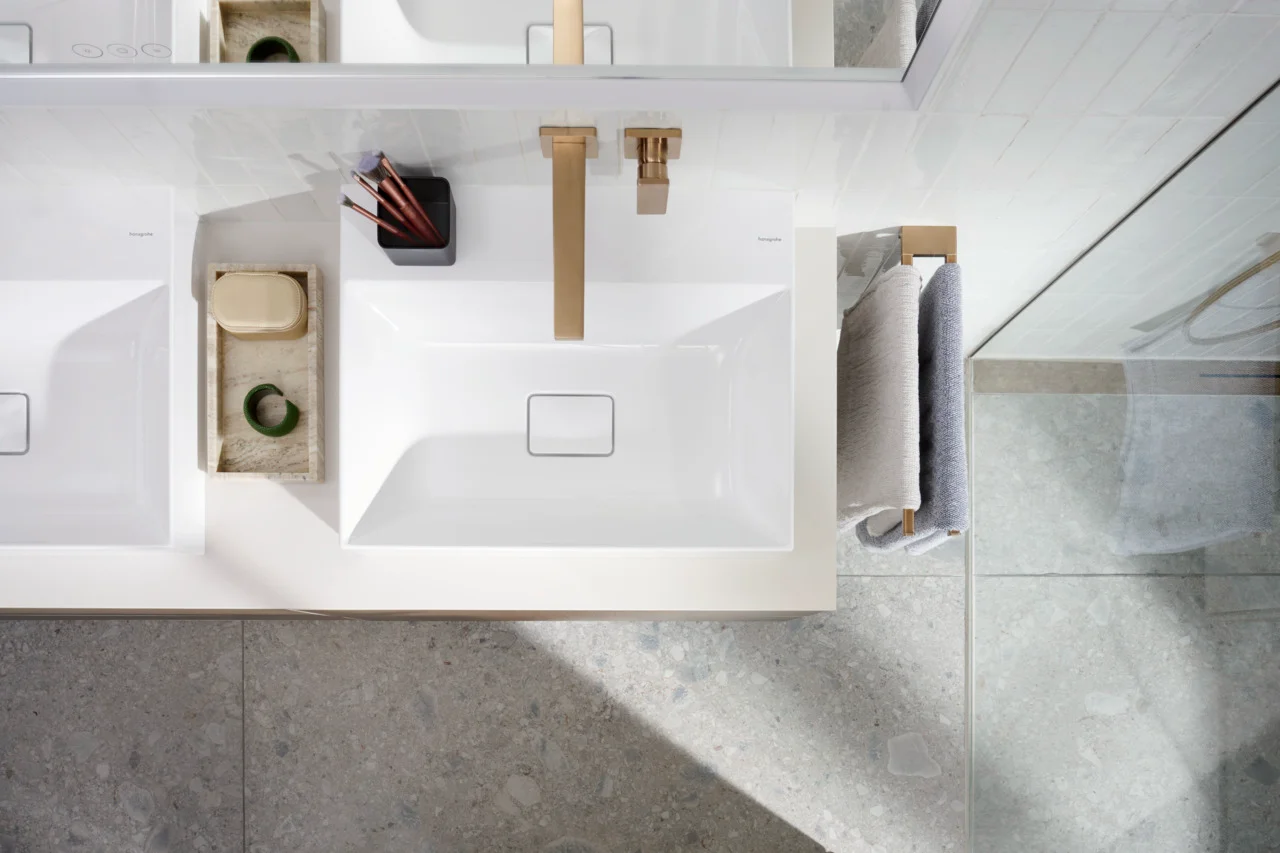 Hansgrohe Xevolos E Aufsatzwaschtisch, Keramik, weiß, 600x480 mm, 140 mm Höhe, ohne Hahnloch und Überlauf