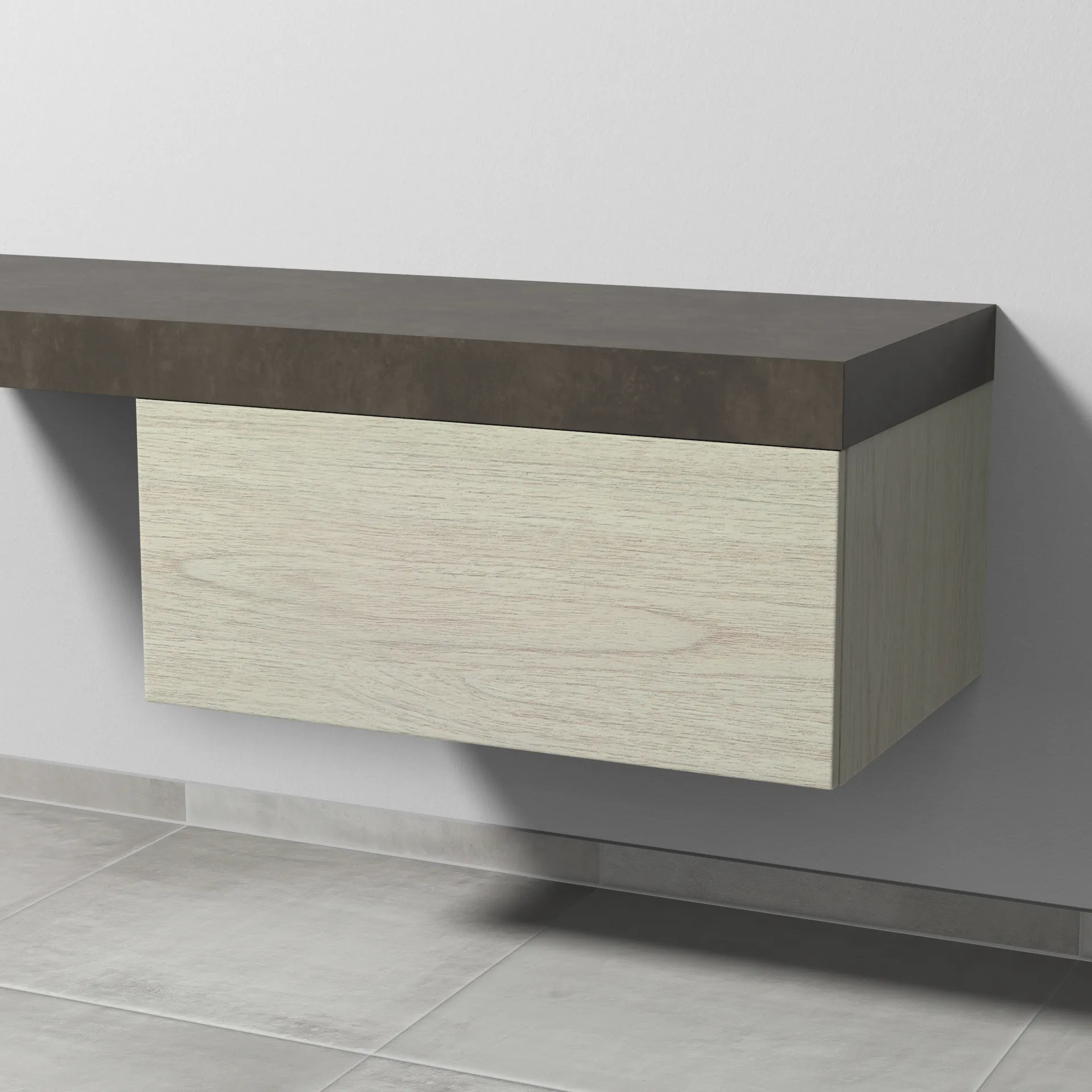 Sanipa Anbauschrank „2morrow“ 800 × 340 × 520 mm in White Oak