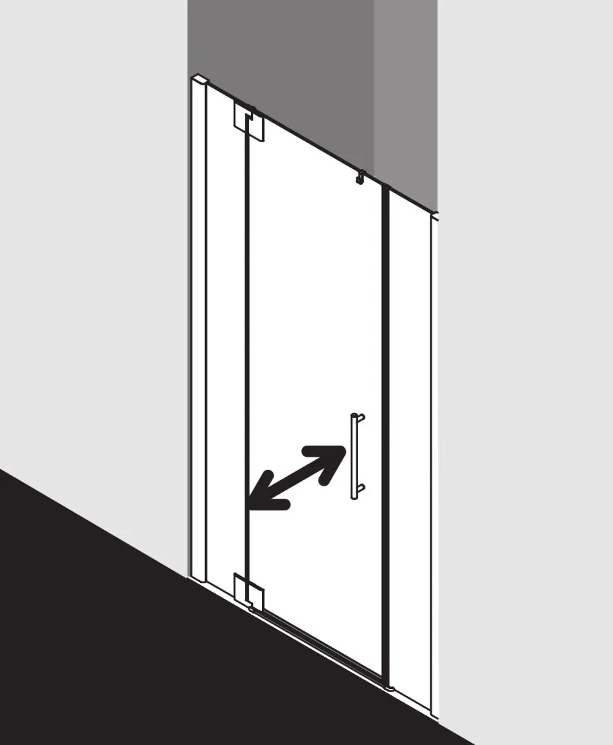PASA XP PX1GL Pendeltür 1-flügelig links mit Festfeldern, für Nische und Ecke, Höhe 1850 mm, Wanneneinbaumaß 1050-1110 / 1075-1135 mm, Breitenverstellmaß 1050-1110 mm, Glasaußenkante 1050-1110 mm, Farbe Silber Mattglanz, Glas ESG Klar PASA XP PX1GL Pendeltür 1-flügelig links mit Festfeldern, für Nische und Ecke, Höhe 1850 mm, Wanneneinbaumaß 1050-1110 / 1075-1135 mm, Breitenverstellmaß 1050-1110 mm, Glasaußenkante 1050-1110 mm, Farbe Silber Mattglanz, Glas ESG Klar