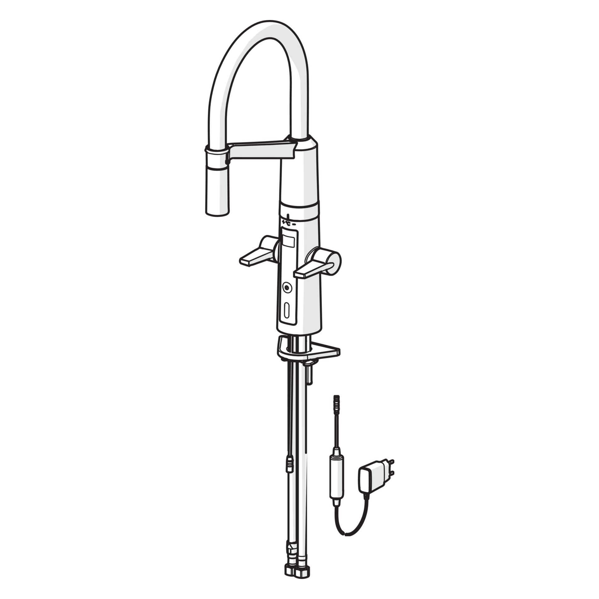Hansa Küchenarmatur „Fit“ Ausladung 200 mm in chrom Hansa Küchenarmatur „Fit“ Ausladung 200 mm in chrom