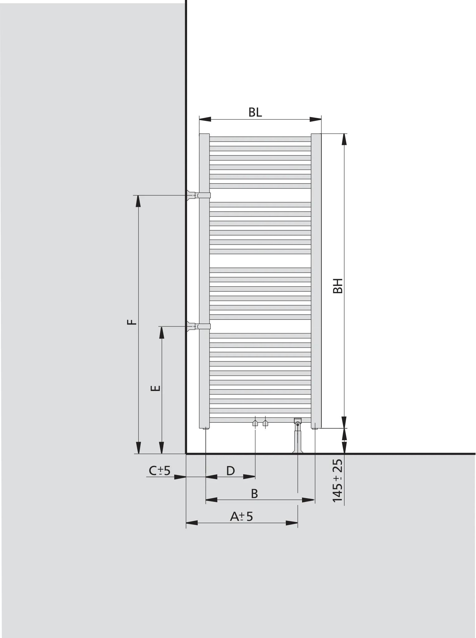 Kermi Heizkörper „Basic®-50“ 45 × 80,4 cm in Weiß