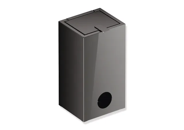 HEWI System 900 Hygienekombination Edelstahl, PVD, ca. 6 Liter, Wandmontage, Schwarzchrom glänzend
