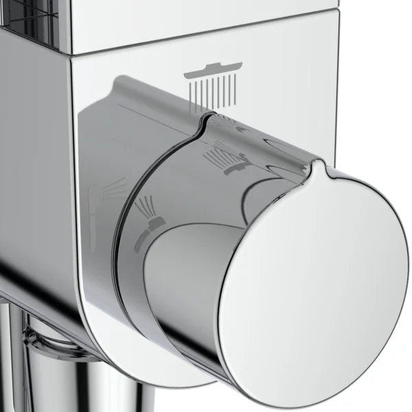 Ideal Standard Ceratwist Alu+ Duschsystem, Chrom, Aufputz, 100% recyceltes Aluminium, 2 Strahlarten Hand- und Kopfbrause Ideal Standard Ceratwist Alu+ Duschsystem, Chrom, Aufputz, 100% recyceltes Aluminium, 2 Strahlarten Hand- und Kopfbrause