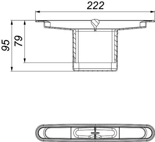 Geruchsverschluss DallFlex 2.0 senkrecht