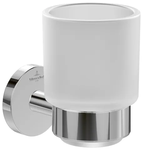 Villeroy & Boch Glas/Zahnbürstenhalter „Elements-Tender“ in chrom, Befestigung verdeckt Villeroy & Boch Glas/Zahnbürstenhalter „Elements-Tender“ in chrom, Befestigung verdeckt