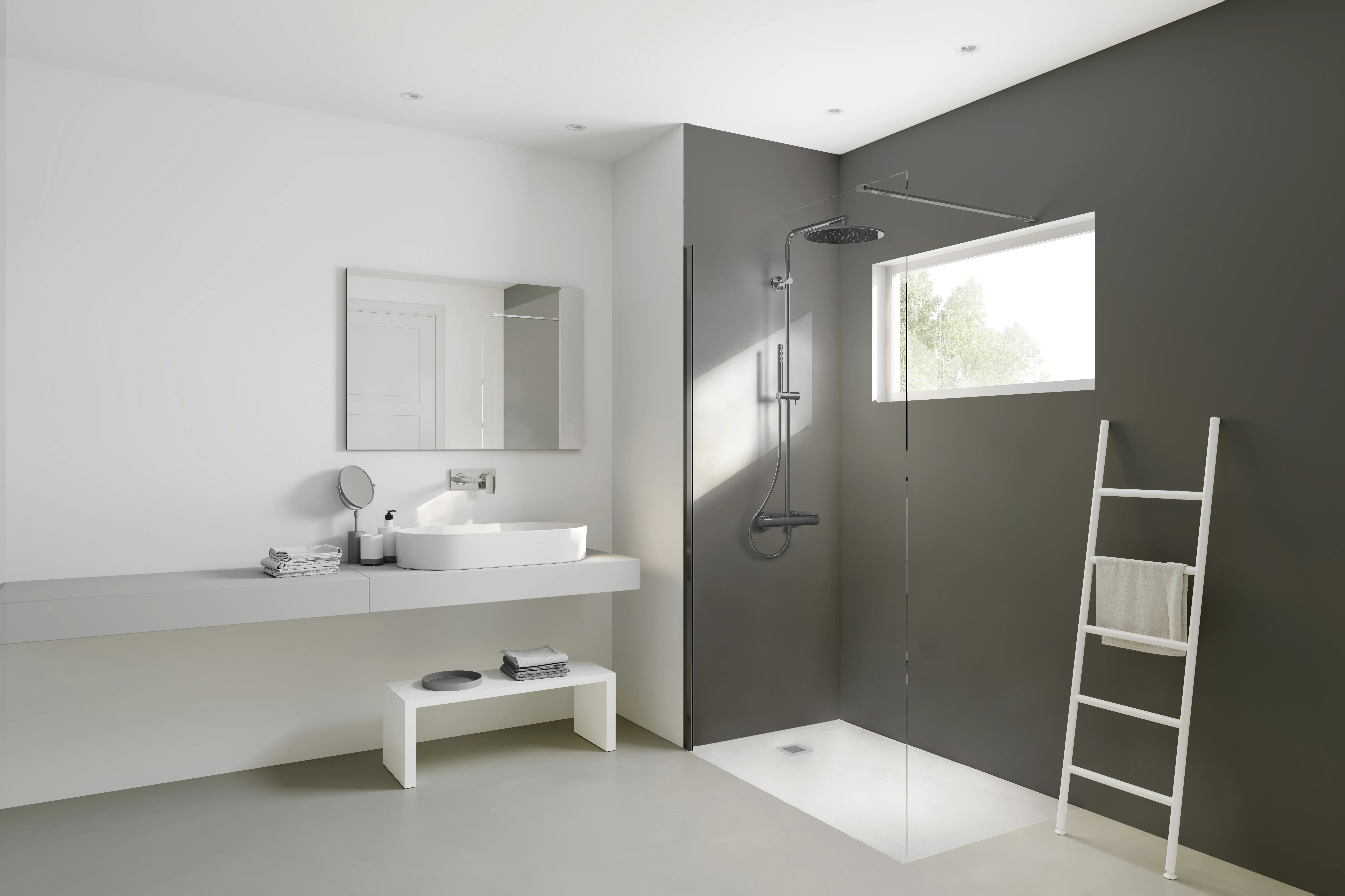 Ideal Standard Ceratherm T125 Duschsystem mit Badethermostat Pin-Griffe Chrom Ideal Standard Ceratherm T125 Duschsystem mit Badethermostat Pin-Griffe Chrom