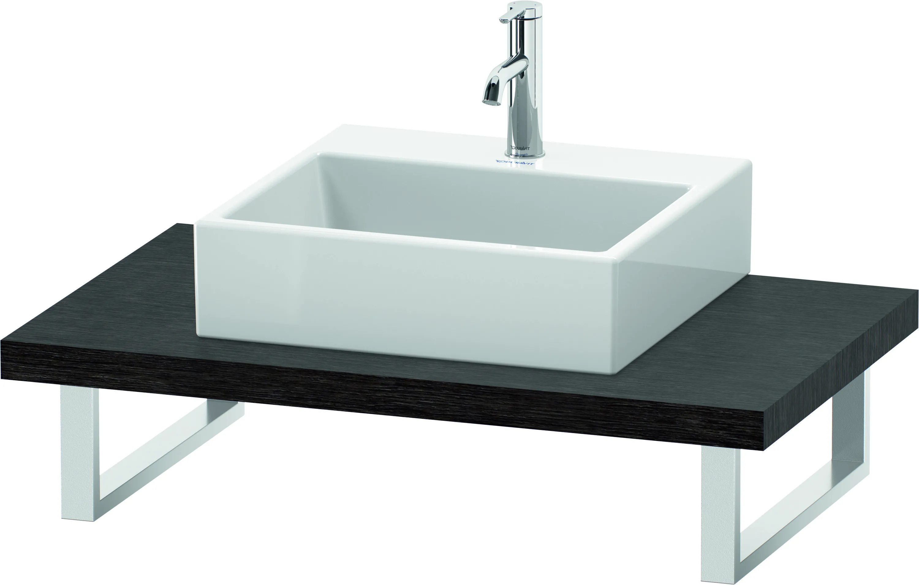 Duravit Konsole „L-Cube“ in Eiche Dunkel gebürstet