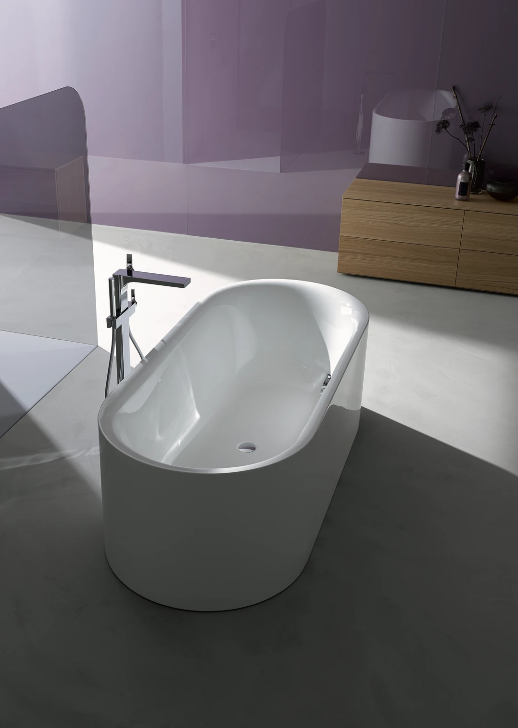 Bette oval Badewanne „BetteLux Oval Silhouette“ 170 × 75 cm in Weiß, /