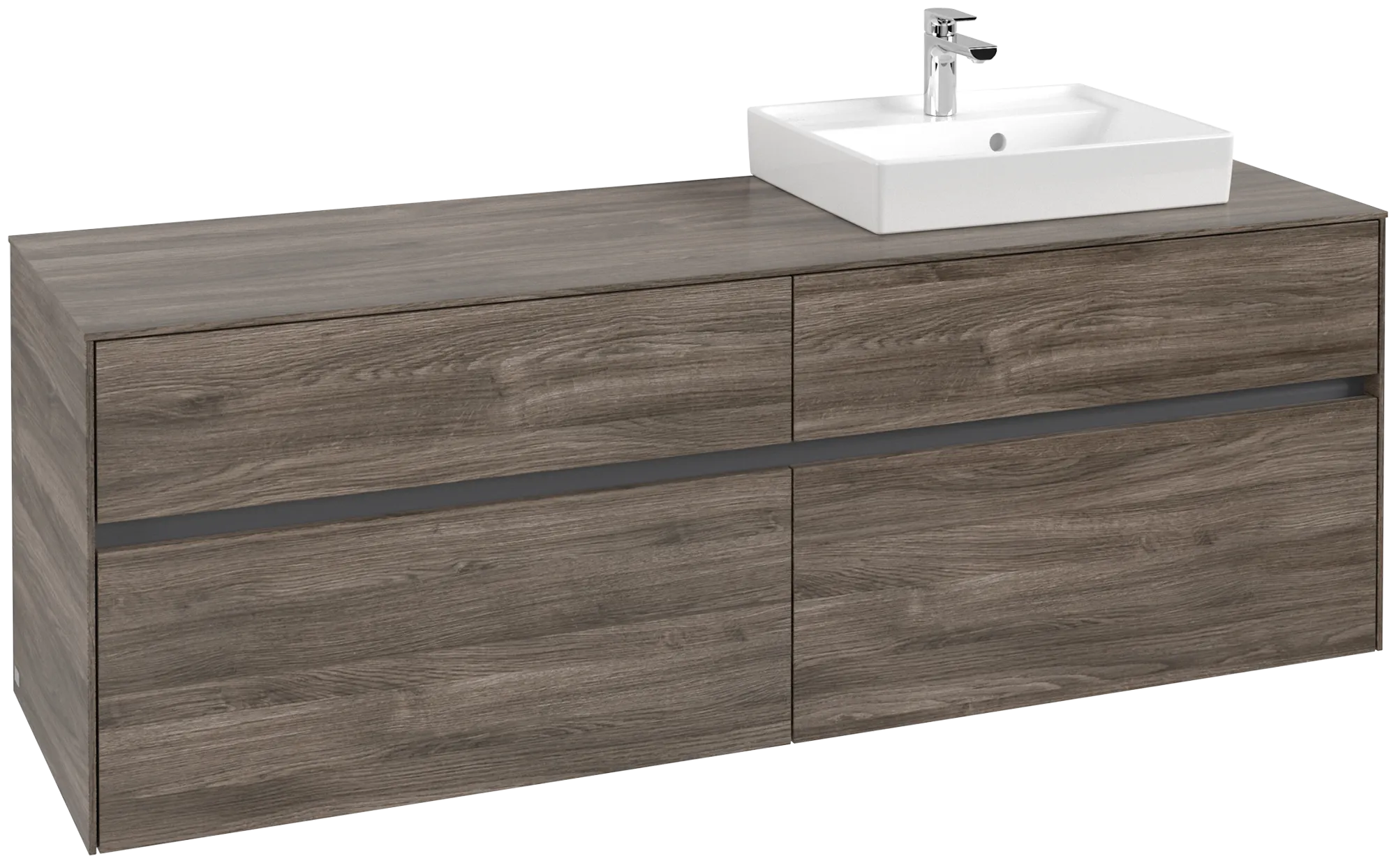 Villeroy & Boch Collaro Waschbeckenunterschrank 1600x548x500mm Stone Oak Villeroy & Boch Collaro Waschbeckenunterschrank 1600x548x500mm Stone Oak